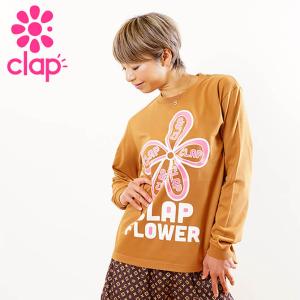 クラップ フィットネス ウェア CLAP Tシャツ 長袖 ロングスリーブ ベーシック フラワー