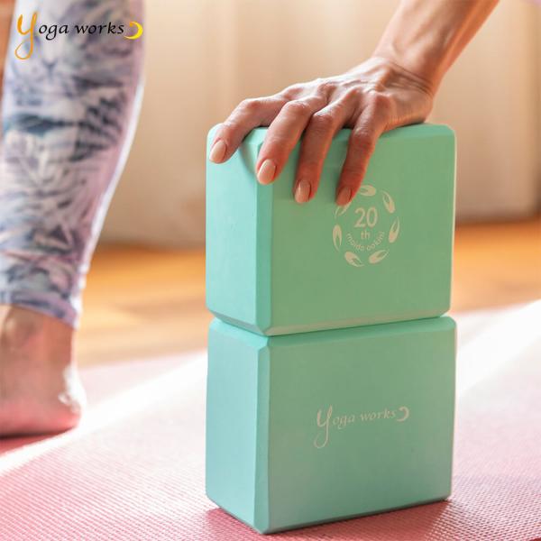 ヨガワークス ヨガブロック 2個セット 軽量 EVA mini 2個セット ミント yogawork...