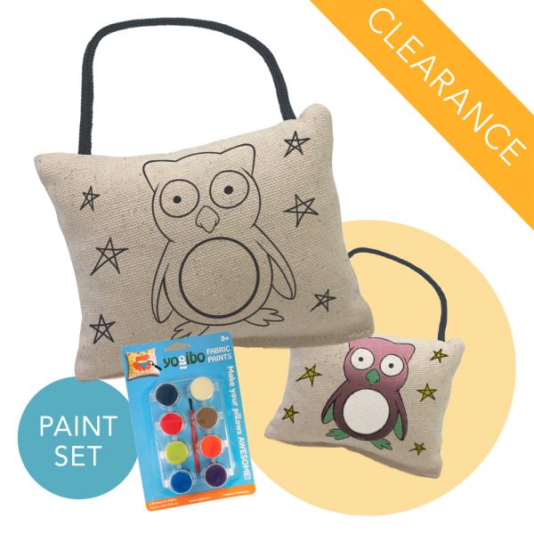 【クリアランス】Yogibo Canvas Cushion Mini &amp; Paint Kit Set...