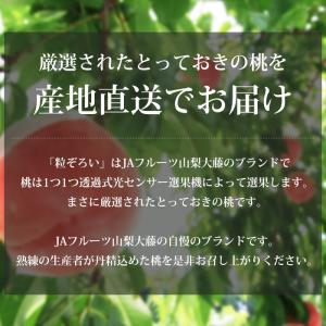 桃 粒ぞろい 山梨県産 特秀品 約1.5kg ...の詳細画像5