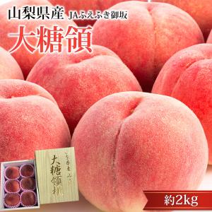 桃 大糖領 山梨県産 約2kg 5〜8玉