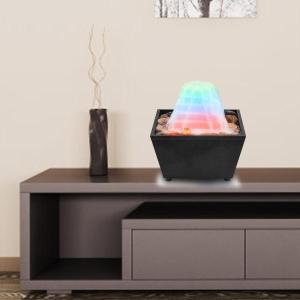 寝室のデスクトップのために照らされる卓上噴水天然水の工芸品