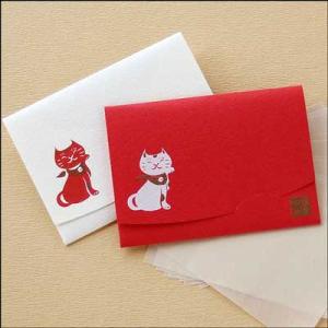 「絹すき」招き猫/短冊サイズ