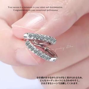モアサナイトピアス レディース フープピアス ...の詳細画像3