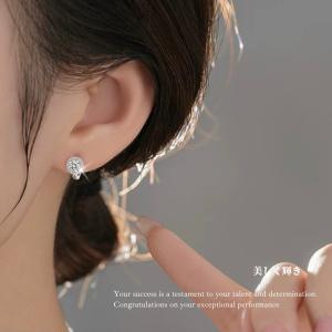 ピアス モアサナイト レディース フープピアス...の詳細画像1