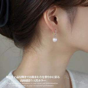 パールピアス 揺れる フックピアス シルバー9...の詳細画像4