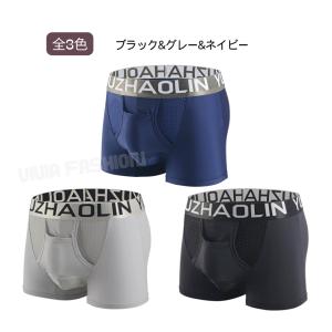 メンズボクサーパンツ 前開き 分離型 紳士下着...の詳細画像1