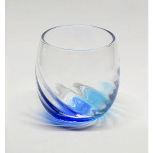 琉球ガラス 泡花見グラス オレンジ色 : 防災ライフステーション - 通販