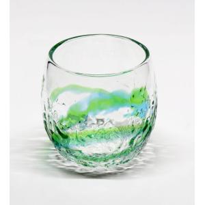 完売 琉球ガラス えくぼグラス 琉球ガラス職人 東新川拓也【No.24