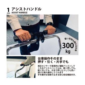 台車 電動 アシスト カゴ付き 300kg 花...の詳細画像2