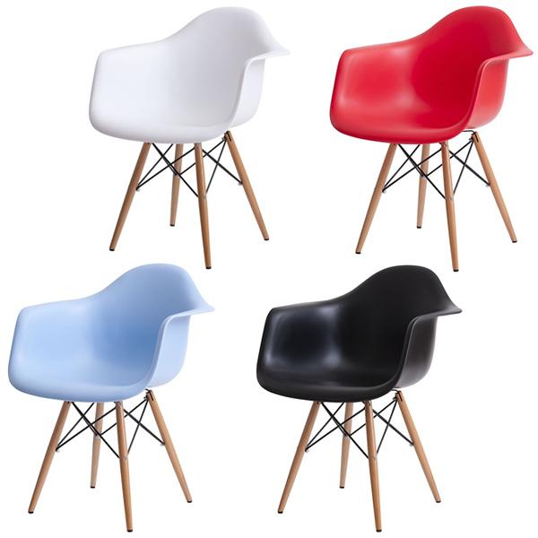 DAWシェルチェア イームズチェア イームズ eames レッド ブラック スカイブルー ホワイト ...