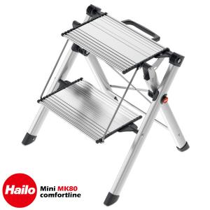 Hailo ミニ コンフォート 2段 MK80 ステップ 脚立 アルミ 折り畳み