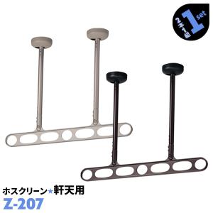 川口技研 洗濯物干し ベランダ 屋外 竿受け 物干し金物 軒天用 2本1組