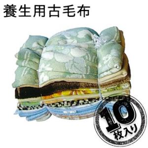 養生用毛布 古毛布 柄物 10枚入 引越し 簡易 階段運び