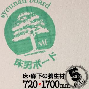 床男ボード 5枚 床養生材 廊下養生材 クッション材 養生ボード 床養生材 建築 リフォーム 廊下の養生 屋内用｜yojo