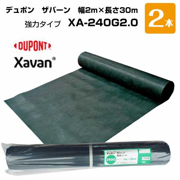 防草シート ザバーン 緑 XA-240G2.0 幅2m×30m 2本 GF グリーンフィールド ぼう...