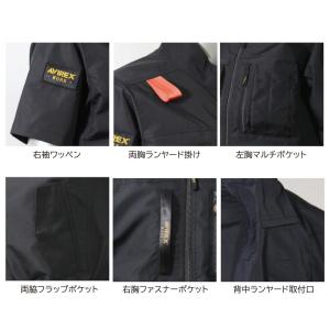 AVIREX WORK ワーク半袖ブルゾン A...の詳細画像4