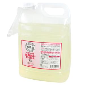 ミヨシ石鹸 無添加 ベビーの肌着洗いせっけん 業務用5L ノズル付き詰替用