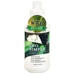 無香料 洗たく用洗剤 ロケット石鹸 エコシンプル 衣料用液体洗剤 600mL