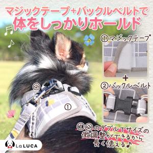 犬 ハーネス リード 小型犬 中型犬 猫 おし...の詳細画像2