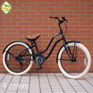 ビーチクルーザー Feeling of Decks 24インチ 自転車 4色バリ