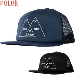 POLER VENN DIAGRAM MESH TRUCKER CAP BLACK NAVY 全2色 ポーラー メッシュキャップ 帽子 キャップ｜yoko-nori