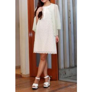 ホワイト タラジャーモン Tara Jarmon Jarmon Tara ホワイト 正規取扱店 カットワークレースワンピース 6366r2259 ヨコアンティ