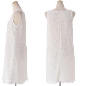 ホワイト タラジャーモン Tara Jarmon Jarmon Tara ホワイト 正規取扱店 カットワークレースワンピース 6366r2259 ヨコアンティ