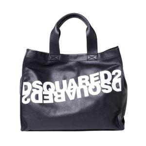 30% OFF ディースクエアード Dsquared2 ブランドロゴ入トートバッグ 牛革 ブラック｜yokoaunty