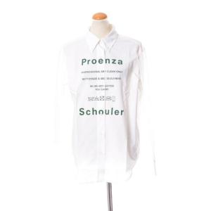 プロエンザスクーラー Proenza Schouler ボタンダウンシャツ コットン ホワイト｜yokoaunty