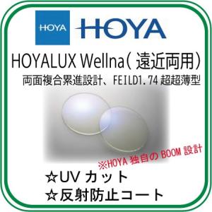 最高級遠近両用》HOYA HOYALUX WELLNA（ウェルナ）1.60両面複合累進