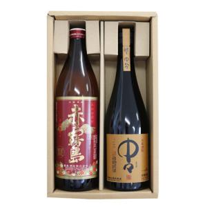 人気焼酎 飲み比べセット 中々 (大麦焼酎720ml)赤霧島（芋焼酎900ml) 送料無料 麦焼酎 焼酎 飲み比べ お中元 ギフト｜越後雪国地酒連峰