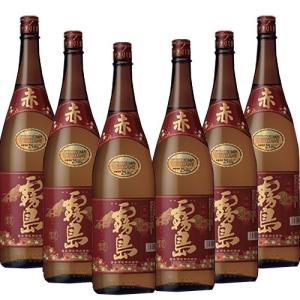 赤霧島 芋焼酎 25度 1.8L (1800ml) パック 6本入 1ケース(6本) 送料