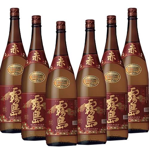 段ボール箱発送です。赤霧島 1800ml６本 ２５度 送料無料 セット 霧島酒造 芋焼酎 赤霧島 1...