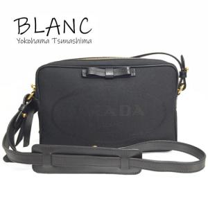 PRADA プラダ ロゴジャガード ショルダーバッグ 1BH089 キャンバス  