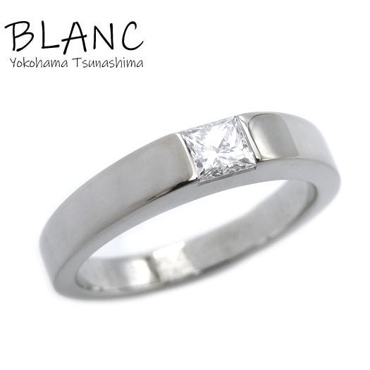 カルティエ タンク 1Pダイヤ リング 0.25ct K18ホワイトゴールド ＃51 K18WG 指...