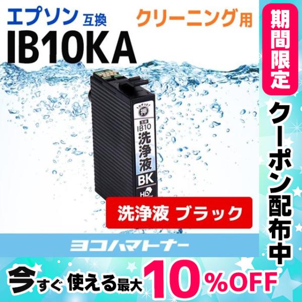 IB10 エプソン EPSON IB10KA-CL ブラックEW-M530F 洗浄液 洗浄クリーニン...