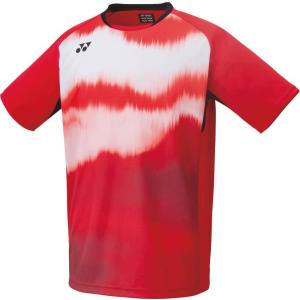 ヨネックス バドミントン メンズゲームシャツ（フィットスタイル） 22 トルネードレッド ケームシャツ・パンツ(10447-662)｜yokohamariverup