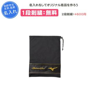 名入れ1段無料 野球 シューズケース シューズバッグ シューズ袋 ミズノプロ ミズノ 巾着 子供 おしゃれ 11GZ170000｜yokohamariverup