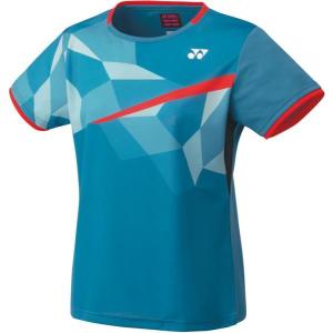 Yonex　ヨネックス テニス ウィメンズゲームシャツ（スリム） 22 ティールブルー ケームシャツ・パンツ(20667-817)｜yokohamariverup