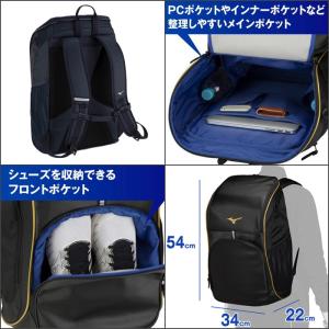 名入れ1段付き リュック ミズノ バッグ スポ...の詳細画像2