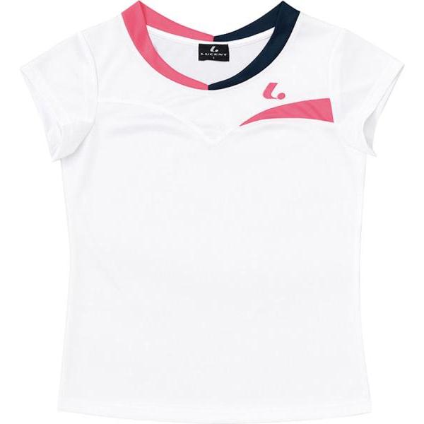 ルーセント テニス LUCENT ゲームシャツ W WH ホワイト ケームシャツ・パンツ(xlh23...
