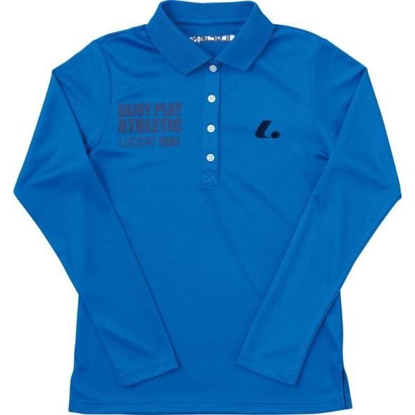 ルーセント テニス ナガソデポロシャツ W BL ブルー ポロシャツ(xlp4927) LUCENT