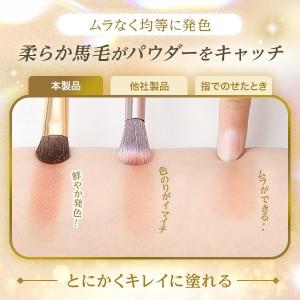 アイシャドウブラシ メイクブラシ 馬毛 プチプ...の詳細画像4