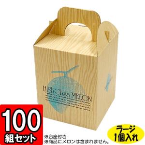 【新品未開封】メロンの箱 パラディスメロン１ヶ入手提 100枚入り L-2169 メロンの箱）パラディスメロン1ヶ入手提/100枚入（L-2169） : 箱
