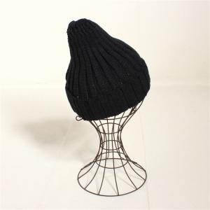 シンプル 無地 ニット帽 ブラック 【新品】ス...の詳細画像1