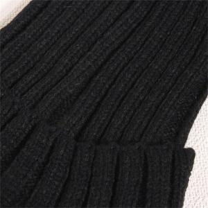 シンプル 無地 ニット帽 ブラック 【新品】ス...の詳細画像3