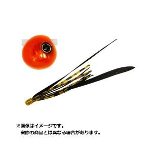 ジャッカル ルアー 鉛式 ビンビン玉 スライド 120g (カラー:オレンジオレンジ/真っ黒レッドT+)｜yokoonet