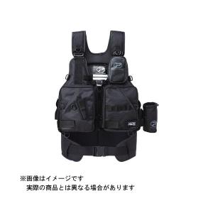 新品未使用　PROX フィッシングベスト ブラック　ゲームベスト　釣り PROX プロックス ライフジャケット フローティングゲームベスト 大人用