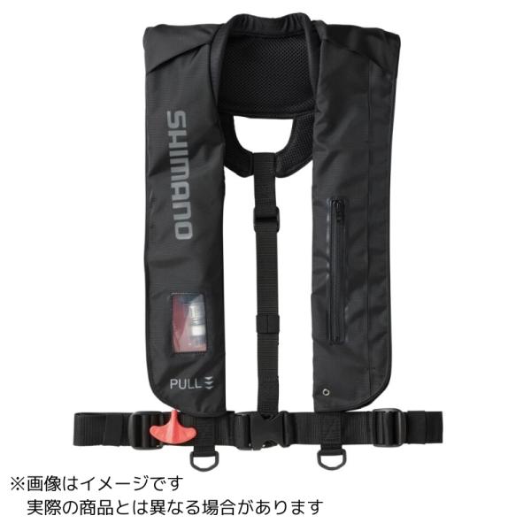 シマノ VF-051K ラフトエアジャケット (膨脹式救命具) ＃フルブラック ＃フリー